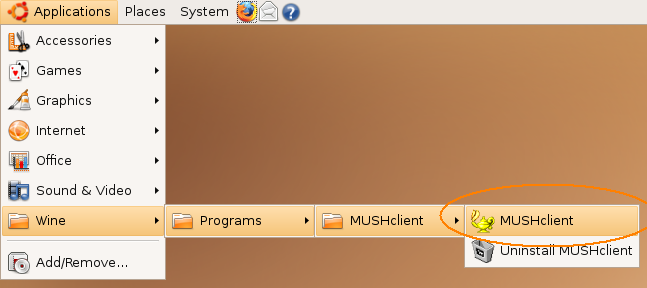 Starting MUSHclient